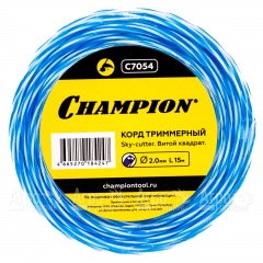 Корд триммерный Champion Sky-cutter 2.0мм, 15м (витой квадрат) в Набережных Челнах