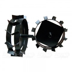 Грунтозацепы ширина 130 мм, диаметр 500 мм, диаметр вала 40 мм, протектор ёлочка (используются с удлинителями оси) для работы с плугом  в Набережных Челнах