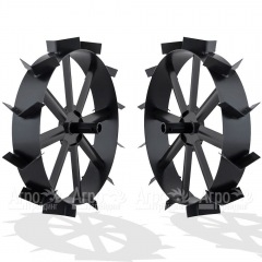 Грунтозацепы ширина 100 мм, диаметр 360 мм, диаметр вала 25 мм, протектор ёлочка для использования с окучником  в Набережных Челнах