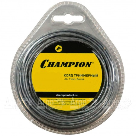 Корд триммерный Champion Alu Twist 3.0мм, 60м (витой)+нож  в Набережных Челнах