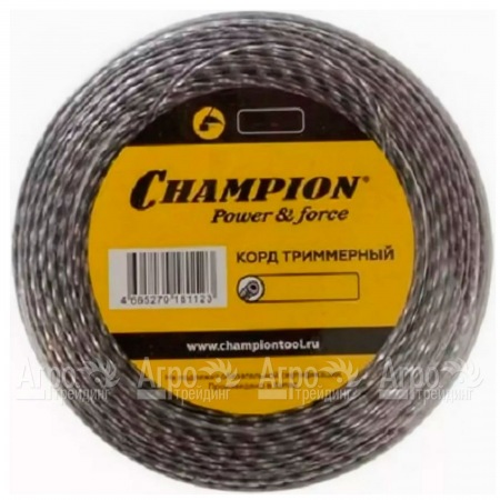 Корд триммерный Champion Tri-twist 3.0мм, 50м (витой треугольник)+нож  в Набережных Челнах