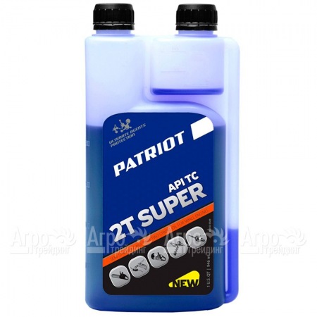 Масло полусинтетическое с дозатором Patriot Super Active 2T 0.946 л для 2-х тактных двигателей  в Набережных Челнах