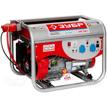 Бензин-газовый генератор Зубр ЗЭСГ-5500 5.5 кВт в Набережных Челнах