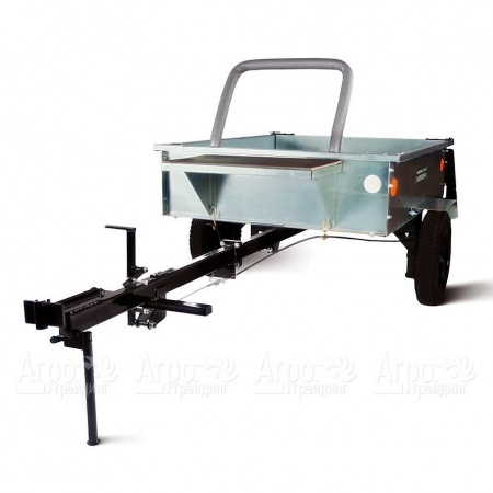 Тележка прицепная ТПМ-350-01 оцинкованная разборная с механизмом опрокидывания для мотоблоков RedVerg в Набережных Челнах