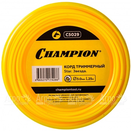 Корд триммерный Champion Star 3.0мм, 25м (звезда)  в Набережных Челнах