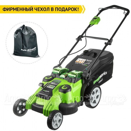 Газонокосилка аккумуляторная GreenWorks G40LM49DBK4  в Набережных Челнах