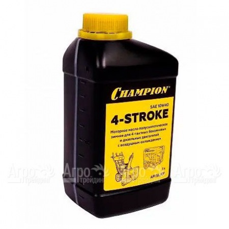 Масло полусинтетическое зимнее Champion SAE 10W40 API SL/CF 1 л для 4-тактных двигателей  в Набережных Челнах