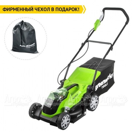 Газонокосилка аккумуляторная GreenWorks G-Max G40LM35K2 40V 35 см  в Набережных Челнах