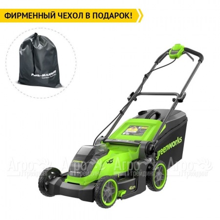 Газонокосилка аккумуляторная GreenWorks GD40LM411 4 Ач в Набережных Челнах