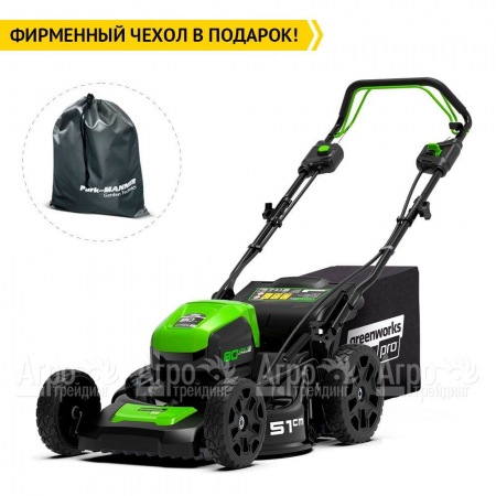 Газонокосилка аккумуляторная GreenWorks GD80LM51SP (без аккумулятора и зарядного устройства)  в Набережных Челнах