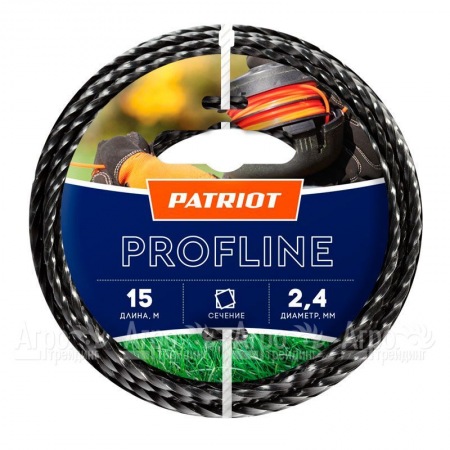 Леска триммерная Patriot Profline D 2.4 мм L 15 м в Набережных Челнах