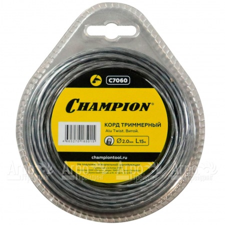 Корд триммерный Champion Alu Twist 2.0мм, 15м (витой)  в Набережных Челнах