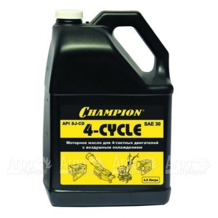 Масло минеральное Champion SAE30 4 л для 4-х тактных двигателей  в Набережных Челнах