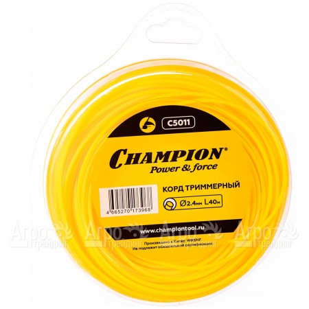 Корд триммерный Champion Round 2.4мм, 40м (круглый)  в Набережных Челнах