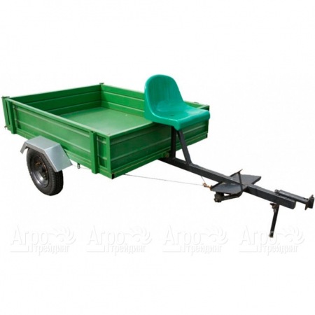 Тележка прицепная ТПМ-350 зеленая для мотоблоков RedVerg в Набережных Челнах