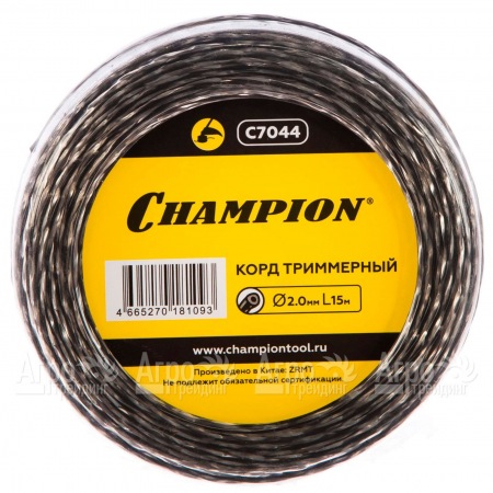 Корд триммерный Champion Tri-twist 2.0мм, 15м (витой треугольник)  в Набережных Челнах