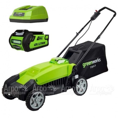 Газонокосилка аккумуляторная GreenWorks G-Max G40LM35 40V 35 см (без аккумулятора и ЗУ)  в Набережных Челнах