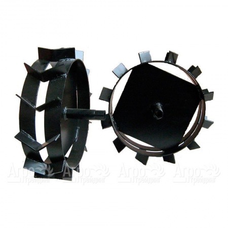 Грунтозацепы ширина 130 мм, диаметр 500 мм, диаметр вала 40 мм, протектор ёлочка (используются с удлинителями оси) для работы с плугом  в Набережных Челнах