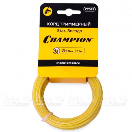 Корд триммерный Champion Star 2.0мм, 15 м (звезда) в Набережных Челнах